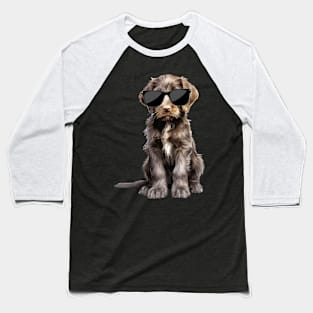 German Shorthaired Pointer Puppy Wearing Sunglasses Baseball T-Shirt